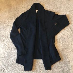 Long sleeve shawl collar cardigan